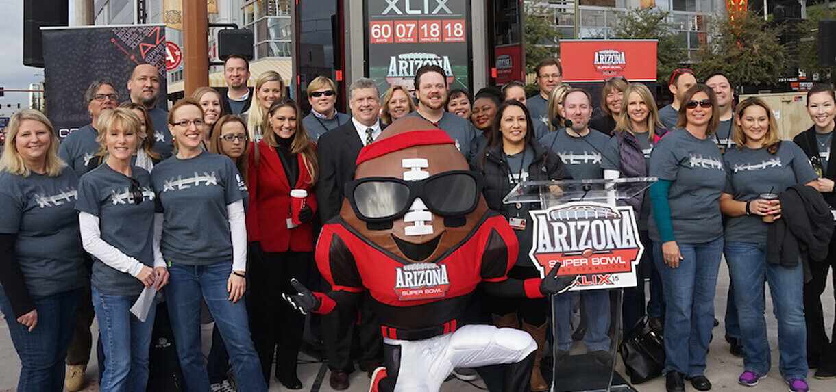 ball mascot with team
